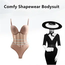 Body sexy para mujer Shapewear Body Shaper con sujetador Cuerpos de compresión Funda para el vientre Entrenador de cintura Ropa interior adelgazante reductiva 240109