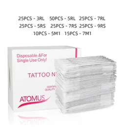 200 pezzi misti assortiti aghi per tatuaggio monouso sterilizzati 3RL 5RL 7RL 5RS 7RS 9RS 5M1 7M1 Impugnatura per macchina per tatuaggio Agujas Microblading4223249