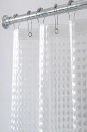 180180cm Heavy Duty 3D Eva Clear Shower Curtain Liner Set for Bathroom Waterproof Curtain8535685