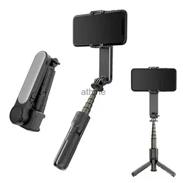 Selfie monopody inteligentne ręczne ręczne gimbalowe wypełnienie lekkie stabilizator kompatybilny z Bluetooth z statywem selfie na smartfon YQ240110