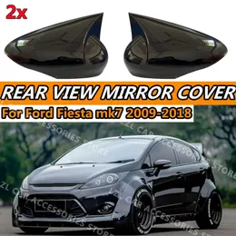 Новые чехлы для боковых зеркал в стиле M для Ford Fiesta MK7 2009-2018, чехол для зеркала заднего вида, аксессуары, дополнения