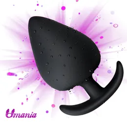 Sexy Black Silicone Anal Plug masaje juguetes sexuales para adultos para mujeres u hombres GayAnal pero Plug SetButtplug o Butt Plugs Productos sexuales S98518562