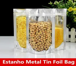 18x26cm Capacidade Grande Folha de Alumínio Zip Lock Baking Embalagem Stand Mylar Bags Smell Saver Laminação Selo Térmico Vitrine Baking Foo3437224