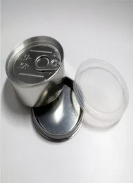 66mm27mm 60ml Packing bags Pressitin cans 73mm23mm Cali pressitins tuna Tin Candry HerbTin Clear Peel Off Lid black Cover Smell 8010236
