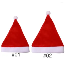 Berets Christmas Hat Soft Plush Santa Funny Decors Clauss Costume F0t5