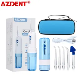 Whitening 4 Mode Portable Oral Jet Irrigator Travel Bag Cordless Water Dental Flosser Usb Charger Nose Mouthwash Tooth Clean 200ml+5 Tips