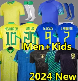 2024 Antony Casemiro Jezus Brazils piłkarski koszulki Richarlison Camiseta Raphinha Paqueta Vini Jr Rodrygo Brasil Maillots Football Shirt