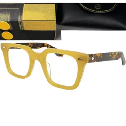 2024LUX Vintage London Design prägnantes Unisex-Brillengestell Johnny Depp quadratische Planke grober BRILLE Vollrand 45-23-145 für verschreibungspflichtiges Vollset-Etui