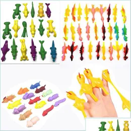 Decompression Toy Tpr Dinosaur Ejection Vent Simation Animal Finger Dart Kids Gifts Wholesale Drop Delivery 2022 T Toys Novelty Gag Dhczk