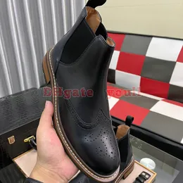 Designer shoes luxury men's fashion casual shoes Genuine Leather Martin boots men autumn and winter Chelsea snow boots anti-slip wear-resistant high-top shoes men