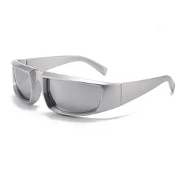 Designer-Sonnenbrille Y2K Future Style Silber Sonnenbrille P Home New Sweet Cool Spicy Girl Street Po Konkave Sonnenbrille für Männer und Frauen RL95