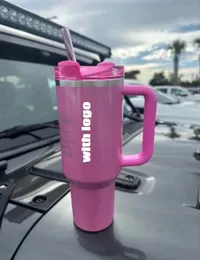 USA: s lager The Quencher H2.0 Cosmo Pink Parade Tumbler 40 Oz 4 Hrs Hot 7 Hrs Cold 20 Hrs Iced Cups 304 Swig Wine Mugs Valentine's Day Gift X Copy Winter Flamingo DHL Ship