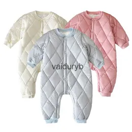 Rompers Winter Baby Jumpsuit for Boys Girls Solid Color Romper Thickened Warm Onesie Cotton Kids Clothes Korean Toddler Infant Outfitvaiduryb