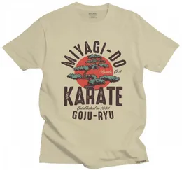 Vintage Miyagi Do Inspired Karate Kid T Shirt Erkekler Pamuk Kobra Kai Tshirt Japon Kung Fu Tee Üstler Kısa Kollu Moda Tshirt K2066898