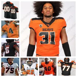 Maglia personalizzata Oregon State College Football cucita 6 Damien Martinez 75 Taliese Fuaga 15 Dom Montiel 80 Trevor Pope 79 Tyler Voltin NCAA uomo donna gioventù