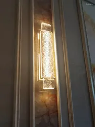 Lampada da parete in cristallo di luce per soggiorno, sala, camera da letto, soppalco, interni, casa, El Villa, moderni apparecchi di illuminazione a LED in oro con sconce