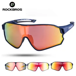 Rockbros 사이클링 안경 MTB 도로 자전거 편광 선글라스 UV400 보호 Ultralight Unisex 자전거 안경 스포츠 장비 240111