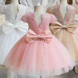 Девушки платья винтажные девушки платье для вечеринки детское крещение 1 -й день рождения vestido вышивка цветочного лука