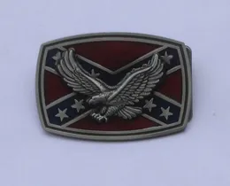 Rechteckige bronzefarbene Western-Flying-Eagle-Gürtelschnalle BC266. Geeignet für 4 cm breite Gürtel mit durchgehendem Schaft 1970236