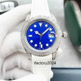 Luxury Rolaxs Watch Automatic Movement Clean Factory montre 40mm men fully automatic mechanical Haoshi diamond tape waterproof 50 meters 0804