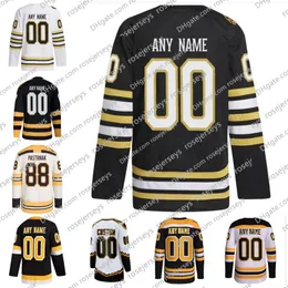 Anpassad Bruins 2023-24 Brad Marchand David Pastrnak Patrice Bergeron Charlie Coyle Charlie McAvoy James Van Riemsdyk Pavel Zacha Men Women Youth 100th Hockey Jerseys