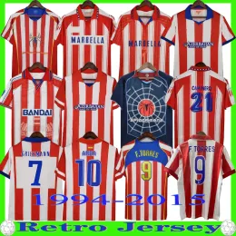 Футбольные майки SIMEONE Atletico Madrids Retro 2004, 2005, 2013, 2014, Агуэро Гризманн, MAXI F.TORRES 10, 11, 13, 14, 15, 94, 95, 96, 97, винтажная классическая форма Габи Форлана SIMAO.