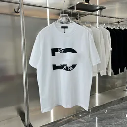 럭셔리 디자이너 남성 드레스 페이션 100% 면화 짧은팔 티셔츠 느슨한 트렌드 소년 반팔 간단한 글자 남성 셔츠 S-2XL