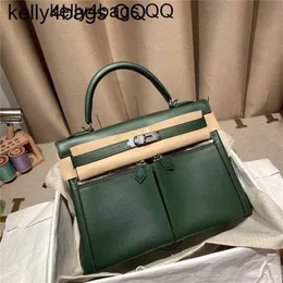 Lakis Bag Genuine Leather 7A 디자이너 야외 한 백 5a 품질 완전 가방 Lakis32 남성과 여성 대각선 크로스 휴대용 2Q 녹색 앵글