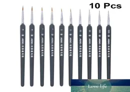 10pcs High Quality Paint Brush Set Wolf Hair Tip Brushes Detail PaintFine Detailing Art Painting Oil Models Watercolor7917692