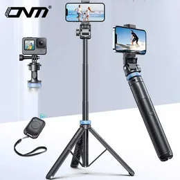 Selfie Monopods Self -Porträt -Pole Stativ mit drahtloser Bluetooth -Fernbedienung für Insta360 DJI Action Camera Smartphone Tripod S2452901 geeignet