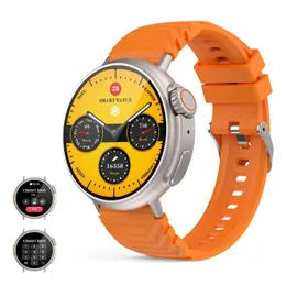 Relógios bluetooth chamada relógio inteligente contagem de passos esportes fitness smartwatch voz assistente monitoramento freqüência cardíaca relógio pk ultra série 8 9
