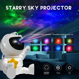 Star Projector Galaxy Night Light Astronaut Space Projector Starry Nebula Tak LED -lampa för sovrum hem dekorativa barn gåva