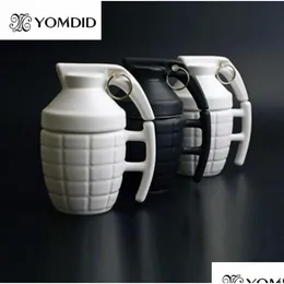 Kupalar yaratıcı el bombası kahve pratik su bardağı kapaklı komik hediyeler granada creativa taza de cafe t2005063967973 Damla Teslimat Hom Dhftn