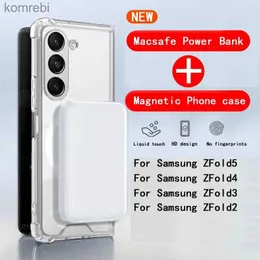 Cep Telefonu Güç Bankaları 20000mAH MacSafe Samsung için Powerbank Magsafe Güç Bankası Zfold5 ZFLOLD4 ZFOLD3 ZFOLD2 Vaka Manyetik Kablosuz Harici Batteryl240111