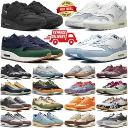 Pattas Waves 1 running shoes for mens womens White Sean Wotherspoon Obsidian Noise Aqua Monarch Black Night Maroon men trainers sneakers runners