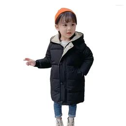 Manteau d'hiver épais et chaud à capuche pour garçons et filles de 2 à 10 ans, polyvalent, décontracté, coupe-vent, mode coréenne, vêtements pour enfants