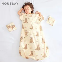 子供向けの寝袋3-24か月の子供たちの睡眠袖の取り外し可能な冬の暖かい厚い反キックブランケットベビースリープサック3.5tog 240111