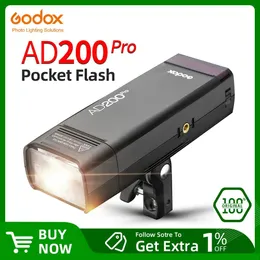 أكياس Godox Ad200Pro TTL 1/8000 HSS مع 2.4G Wireless X System Light في الهواء الطلق مع بطارية ليثمو 2900MAH