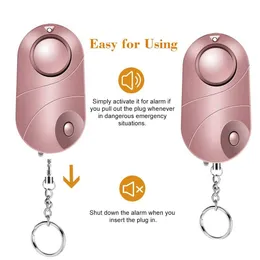 Alarm Systems Self Defense Keychain For Women Girls Kids Security Protect Alert Personal Safety Scream Loud Emergency Drop Delivery Dhyrn