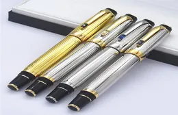 s luxury pen silvergold metal roller ball Pen with gemstone office school stationery brand classic Ballpoint Pens1375644