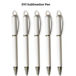 Sublimation Blank Ballpoint Pen White DIY Advertising Business Heat Transfer Printing T2I533911028397