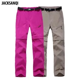 JACKSANQI Women Quick Dry Removable Pants Spring Summer Hiking Pants Brand Sport Outdoor Trouser Fishing Shorts RA0675459270