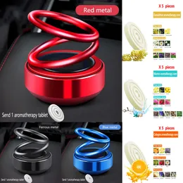 Ny bil luftfräschare Solar Rotary Ring Auto Air Freshener Aromaterapi Interiör Tillbehör Män och kvinnor Original Fragrance Diffusor Decoration