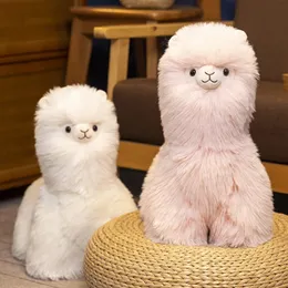 Kawaii Fluffy Alpaca Llama giocattoli di peluche bambole di peluche carine morbide per bambini cuscino regalo di compleanno per bambini decorazioni per la camera delle neonate 240111