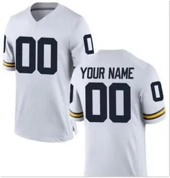 Chen37 PERSONALIZZATO Uomo Gioventù donna bambino Michigan Wolverines Personalizzato NOME E NUMERO DI QUALSIASI DIMENSIONE Cucito Jersey universitari di alta qualità2942954