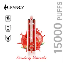 disposable vape hifancy star 15000 puffs e-cigarette vapes disposable puff 16k puffbar vapes desechables vapers pods bar Tornado 12000