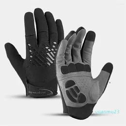 Cycling Gloves Touchscreen Full Finger Bicycle Motorcycle Racing Riding MTB Road Bike Mittens Anti Slip Summer