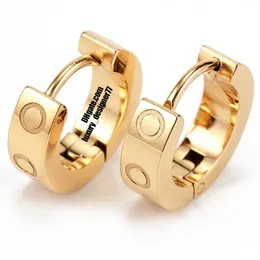 Luxury jewelry designer earrings designer for women Hoop stud earrings with diamonds for woman simple fashion diamond ring lady gold lover earrings wedding gifts