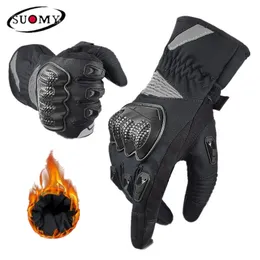 SUOMY 100 % wasserdichte, winddichte Motorradhandschuhe für Herren und Damen, Winter, warme Motorradhandschuhe, Touchscreen, Moto-Motocross-Handschuhe, 240111