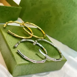 Женские серьги Huggie, дизайнерские серьги-кольца, бамбуковые золотые классические серьги-гвоздики с подвесками для ушей, ювелирные изделия